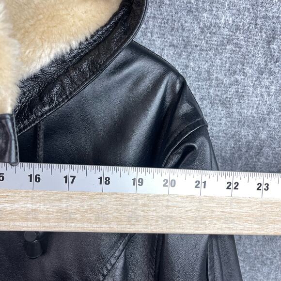 The  Connection New York Black Leather Sherpa Lined 2XL - Picture 6 of 10